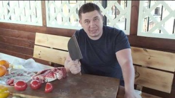 Сравнение Сербского ножа и тяпки для мяса.Обзор.Кузница Династия